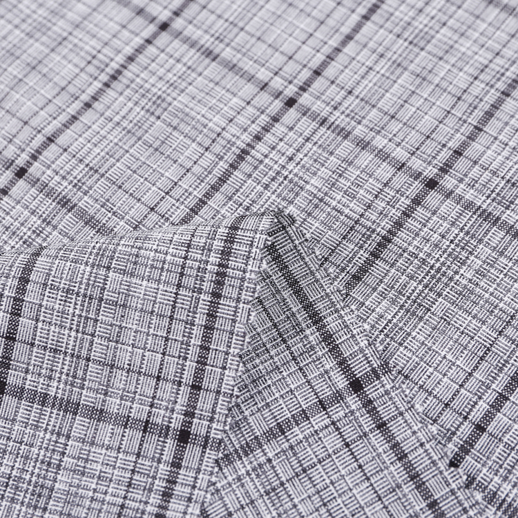 HB19-68 Cationic Check Weave Fabric – Durable Yarn-Dyed Plaid for Uniforms, Casual Shirts, Skirts, and Schoolwear