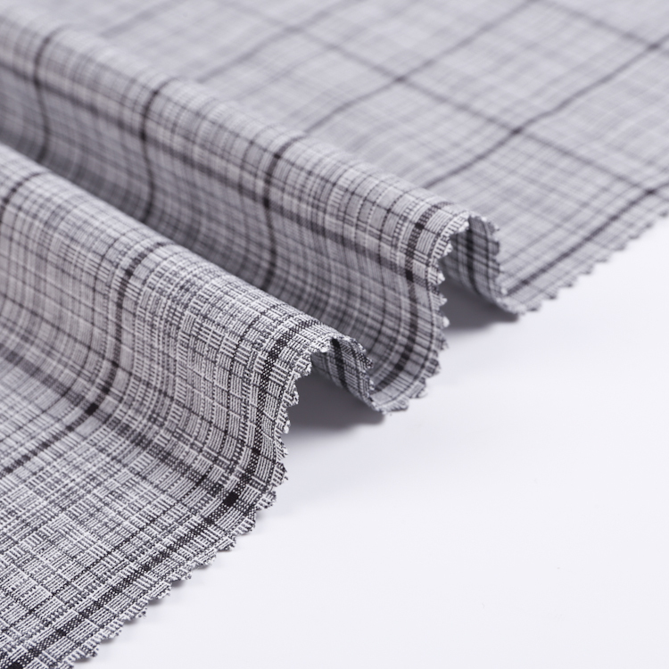 HB19-68 Cationic Check Weave Fabric – Durable Yarn-Dyed Plaid for Uniforms, Casual Shirts, Skirts, and Schoolwear