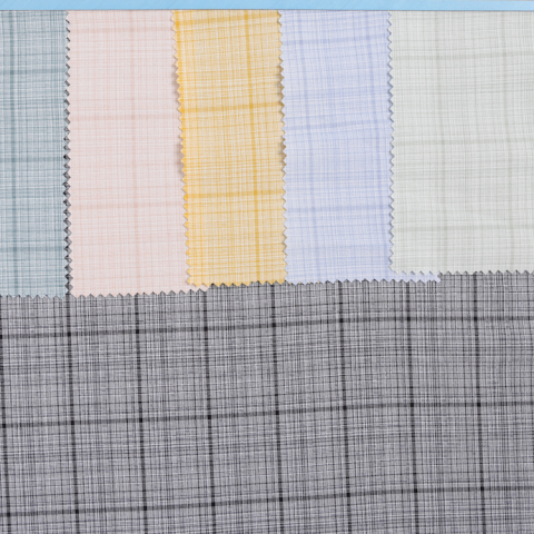 HB19-68 Cationic Check Weave Fabric – Durable Yarn-Dyed Plaid for Uniforms, Casual Shirts, Skirts, and Schoolwear