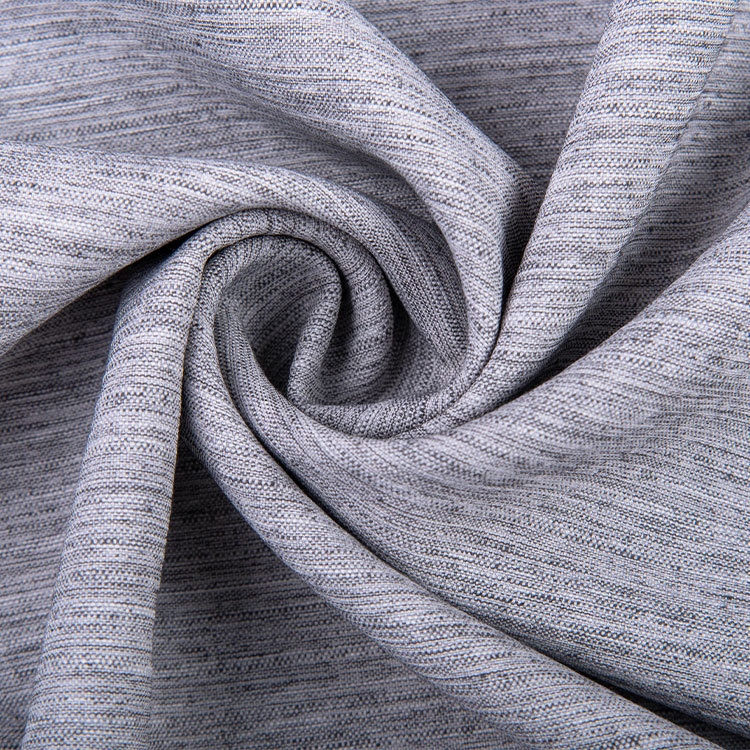 HB07-1 Polyester Rayon Pinstripe Slubbed 4-Way Stretch Fabric