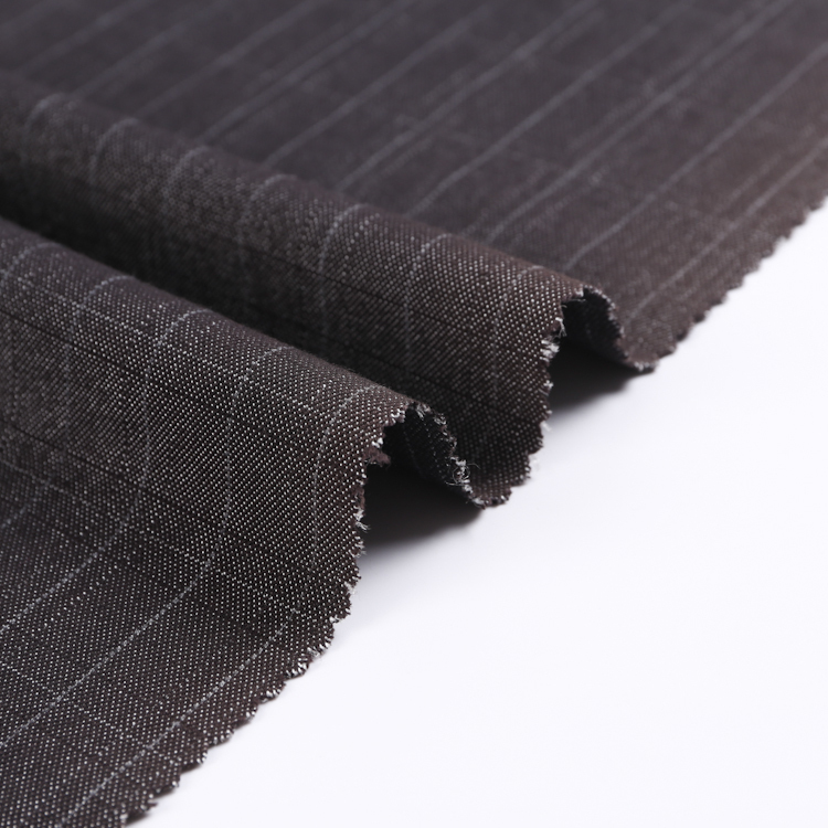 HB10-19-31 Polyester Viscose Elastane Denim Check weave Fabric – Soft Stretch Fabric for Women’s Jeans, Skirts, and Casualwear