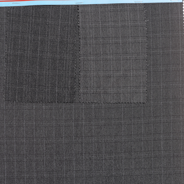 HB10-19-31 Polyester Viscose Elastane Denim Check weave Fabric – Soft Stretch Fabric for Women’s Jeans, Skirts, and Casualwear