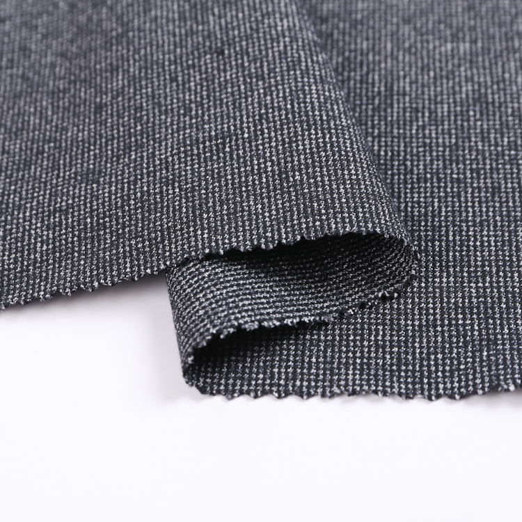 HB11-55 Polyester viscose spandex 4 way stretch plain dye fabric heavy weight fabric for winter garment