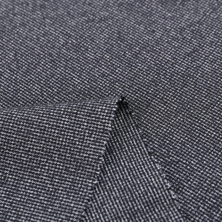 HB11-55 Polyester viscose spandex 4 way stretch plain dye fabric heavy weight fabric for winter garment