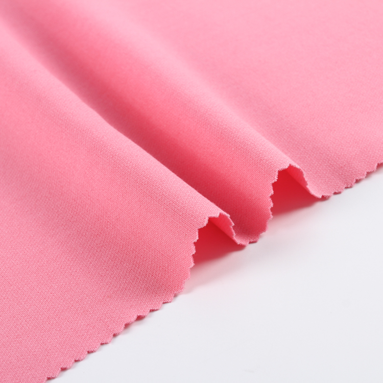 HB14-18 420gsm polyester rayon spandex 4 way stretch plain dye weave fabric for garment suit women