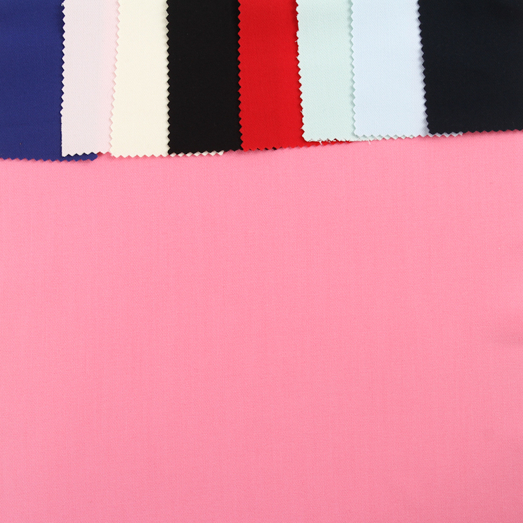 HB14-18 420gsm polyester rayon spandex 4 way stretch plain dye weave fabric for garment suit women