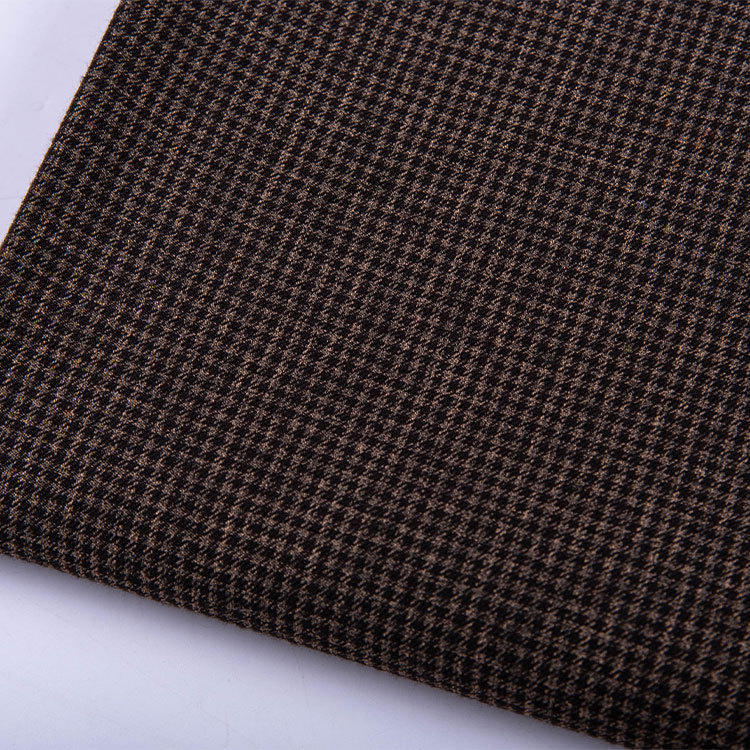 HB14-54-3 Polyester Viscose Stretch Houndstooth Jacquard Fabric