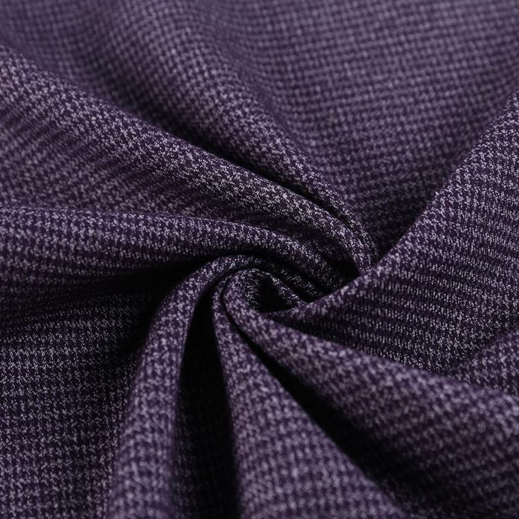 HB14-108 customized TR spandex plain dye high quality houdstooth jacquard fabrci fashion trousers shirt suiting fabric for garment