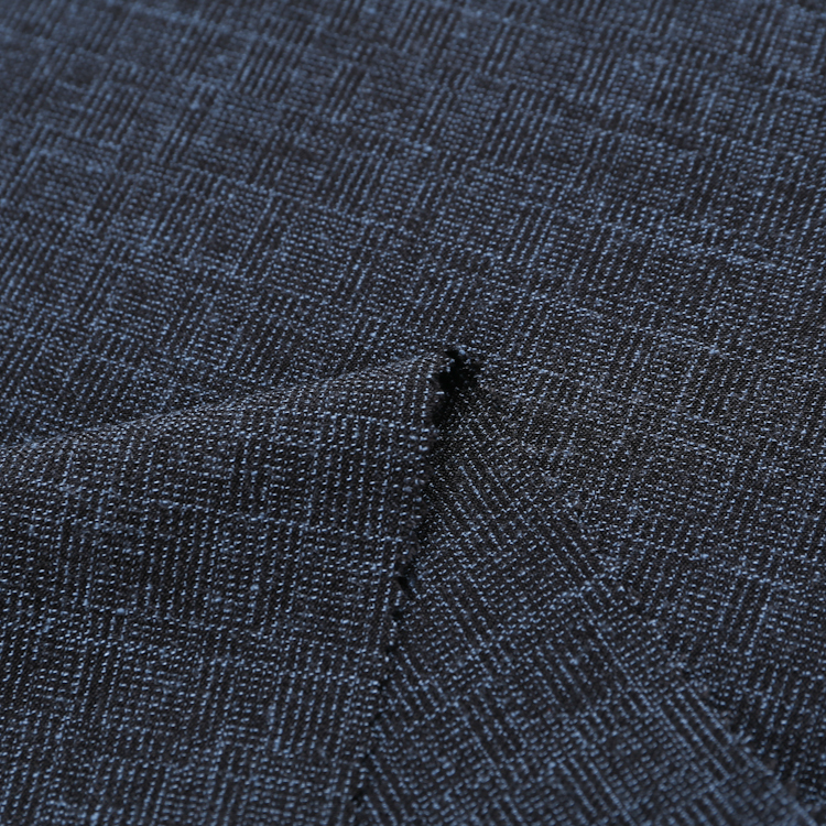 HB15-36 woven polyester rayon spandex plaid fabric dable color cationic plain dye fabric for suit garment