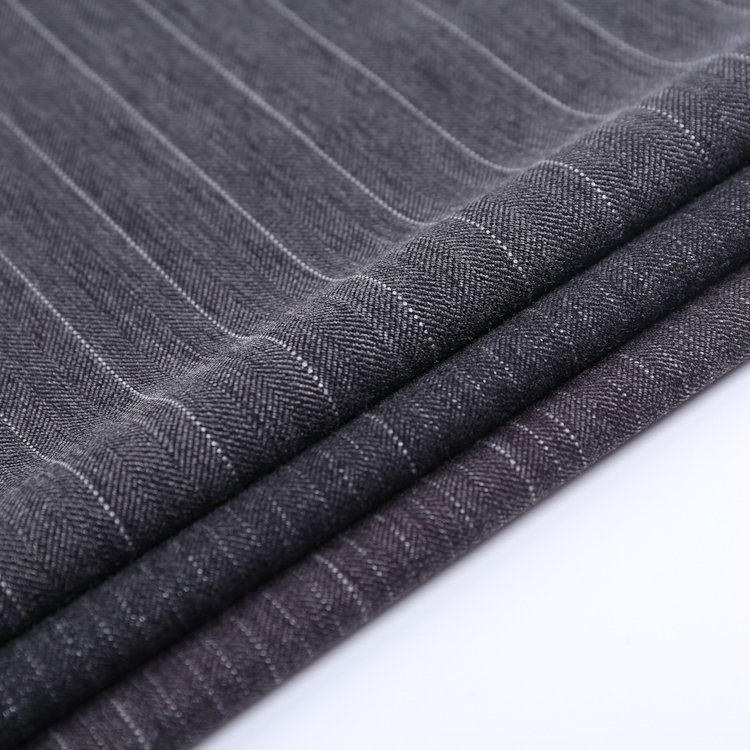 HB21-5 Herringbone Thick Stripes weave Fabric – Bold Twill Weave Material for Outerwear, suit, and Stylish Coats