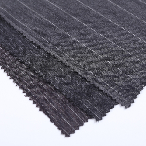 HB21-5 Herringbone Thick Stripes weave Fabric – Bold Twill Weave Material for Outerwear, suit, and Stylish Coats