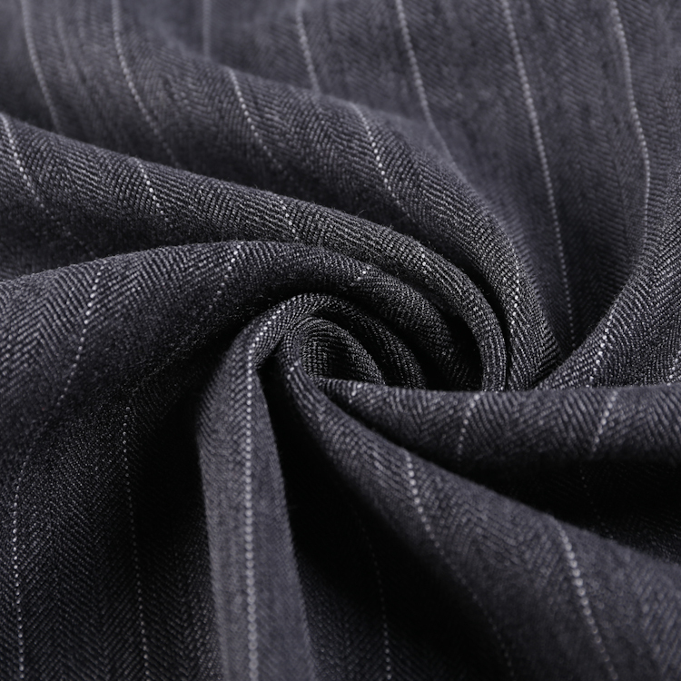 HB21-5 Herringbone Thick Stripes weave Fabric – Bold Twill Weave Material for Outerwear, suit, and Stylish Coats