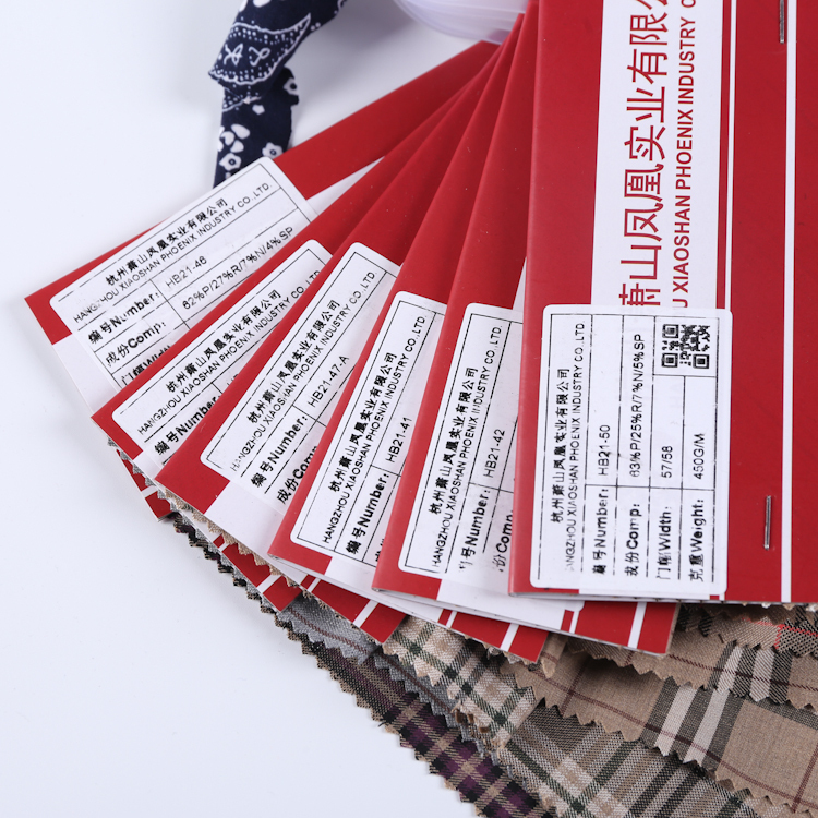 HB21-50 Red Yarn Dyed Check Fabric – Classic Plaid Weaving for Fashion Shirts, Skirts