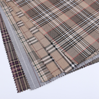 HB21-50 Red Yarn Dyed Check Fabric – Classic Plaid Weaving for Fashion Shirts, Skirts