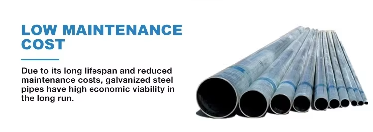 steel pipes galvanized