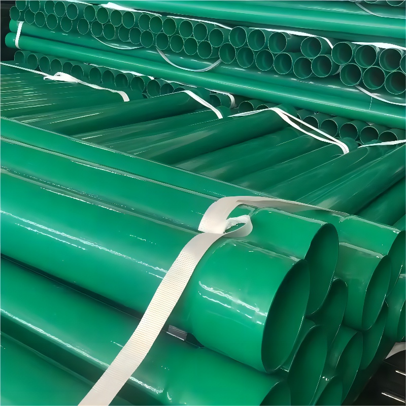 Internal and External Plastic Coated Carbon Steel Pipes