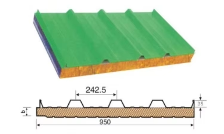Eps Insulated Sandwich Composite Panel Board