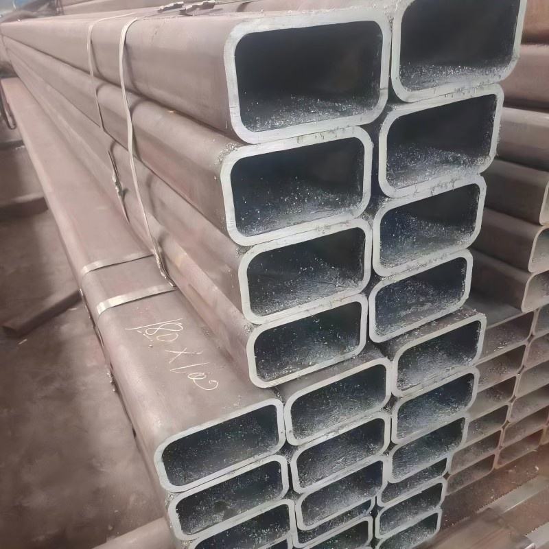 Black Seamless Hot Dip Galvanized Square Round Steel Pipes Rectangular Carbon Steel Pipe
