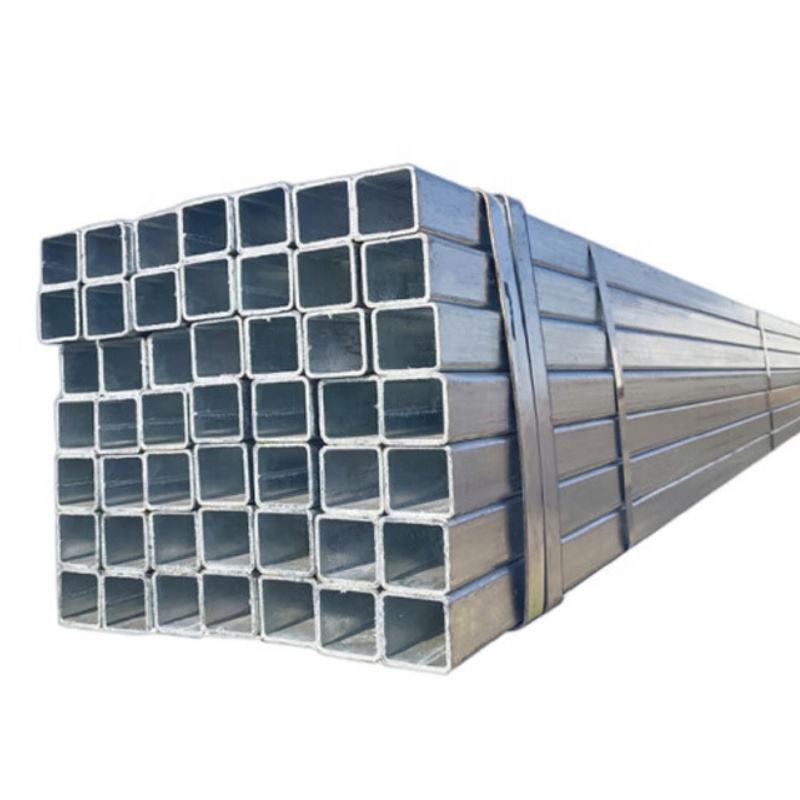 Black Seamless Hot Dip Galvanized Square Round Steel Pipes Rectangular Carbon Steel Pipe