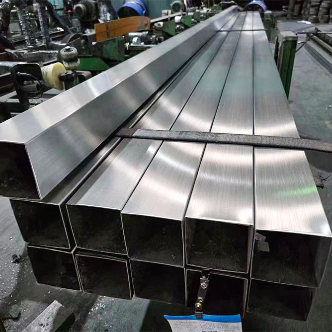 304 316 1-12m SS Welded Rectangular Stainless Steel Square Pipe Tube