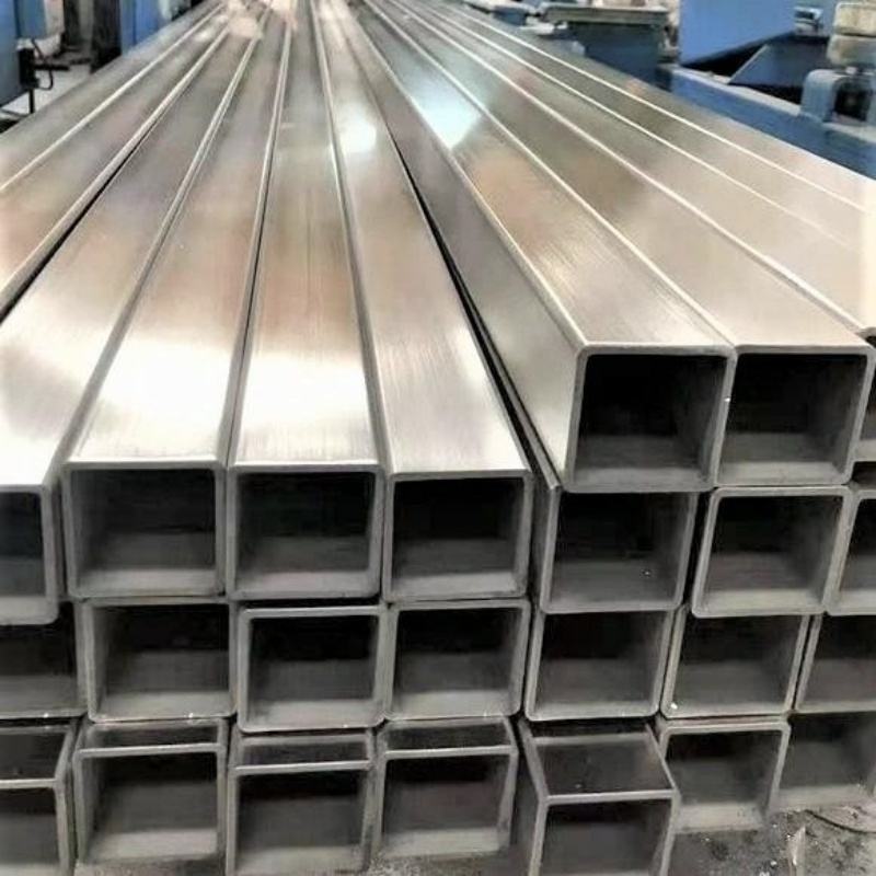 304 316 1-12m SS Welded Rectangular Stainless Steel Square Pipe Tube