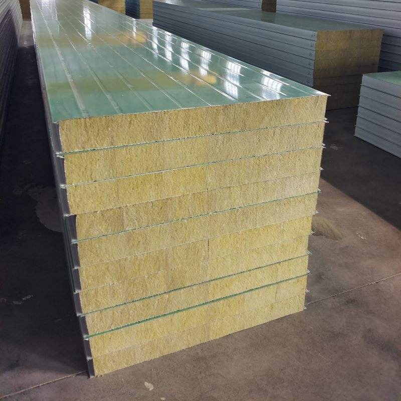 Color Steel Insulated EPS/Rock Wool Sandwich Panel Board for Roof and Wall SIP Insulation in Prefab Houses