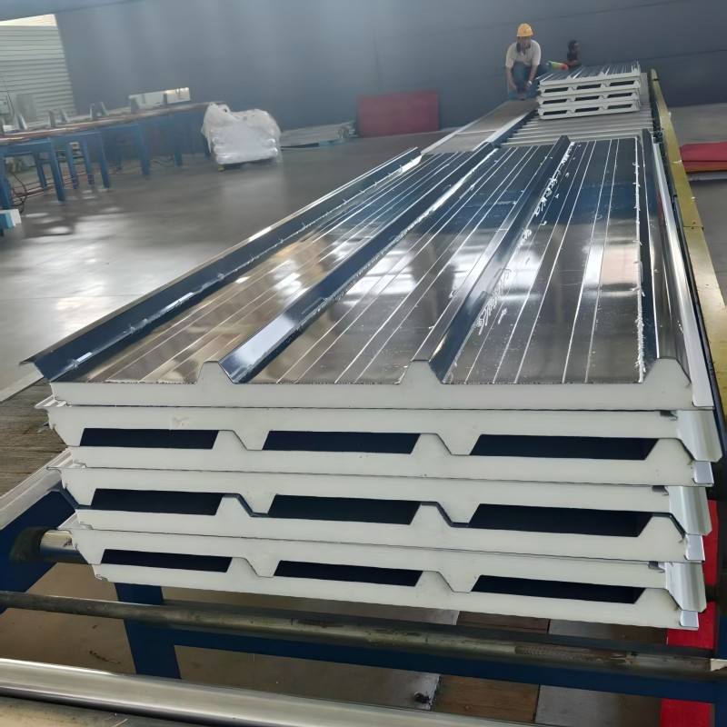 Color Steel Insulated EPS/Rock Wool Sandwich Panel Board for Roof and Wall SIP Insulation in Prefab Houses
