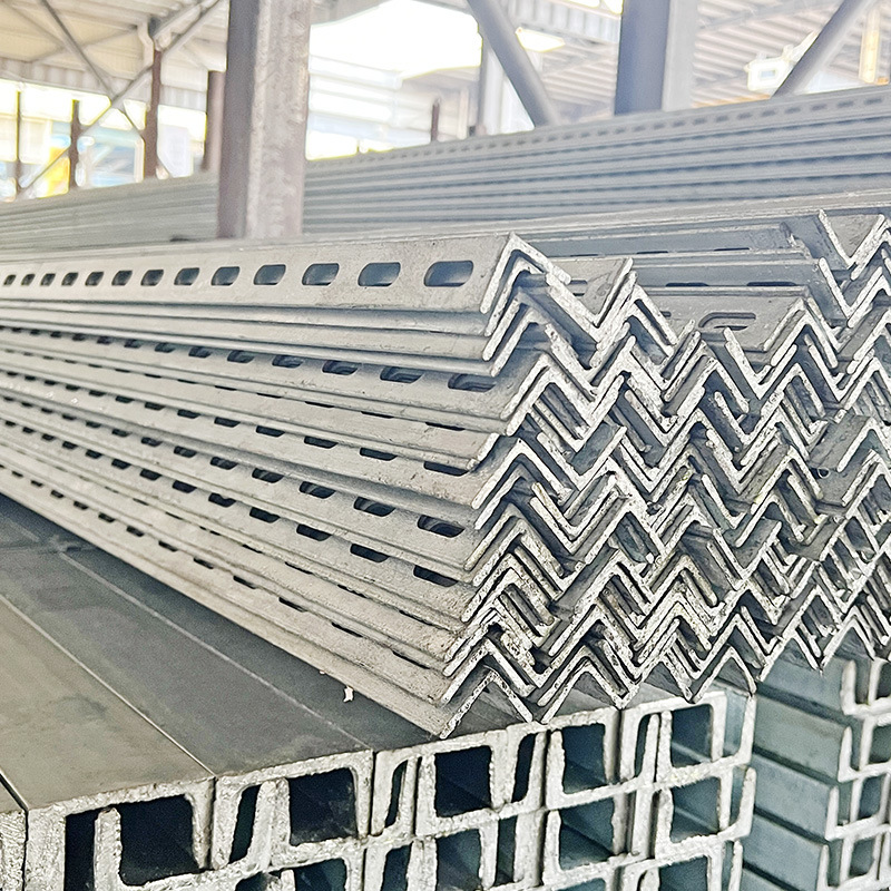 Thickened Galvanized Q235B Perforated Angle Iron 40*40 Double Universal Unequal Standard Punching Welding