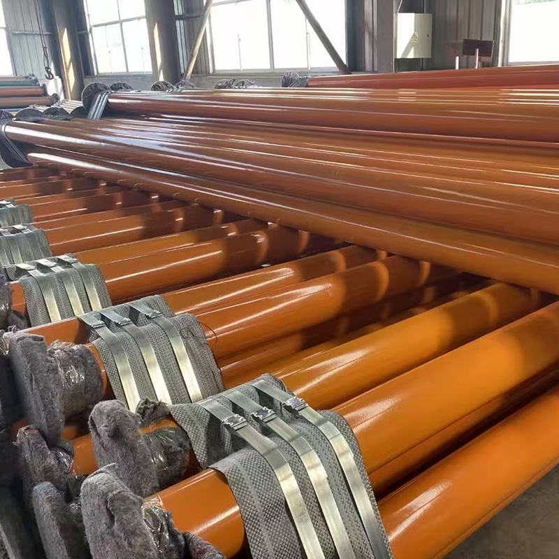 Plastic-coated steel pipe