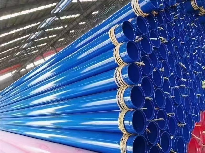 Plastic-coated steel pipe