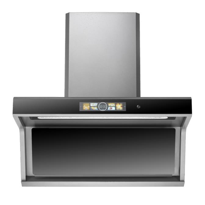 Smart Electric Kitchen Range Hood With Tempered Glass