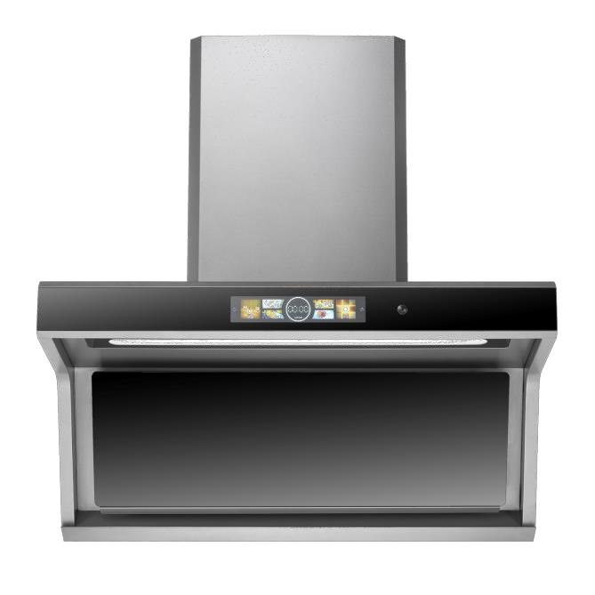 High-power Automatic Cleaning Range Hood With Color Screen