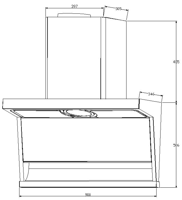 downdraft range hood