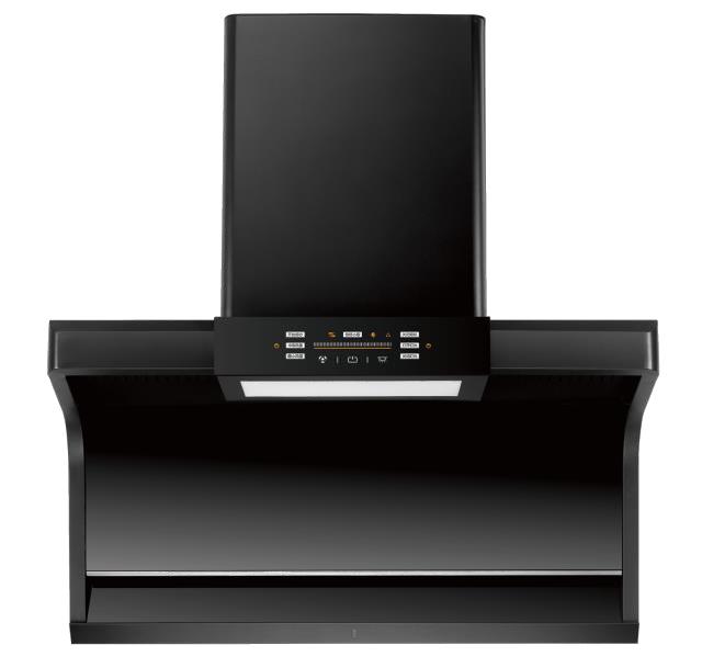 Custom Kitchen Silent Black Metal Range Hood