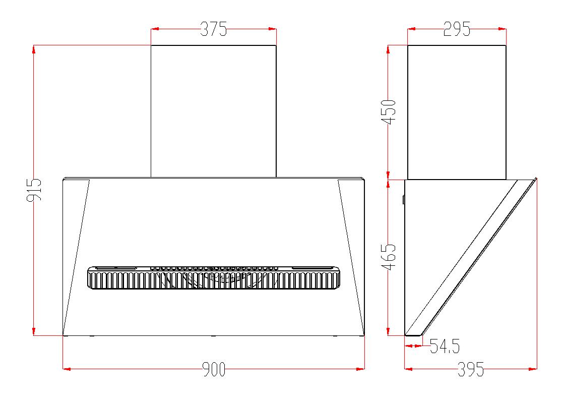 chimney range hood