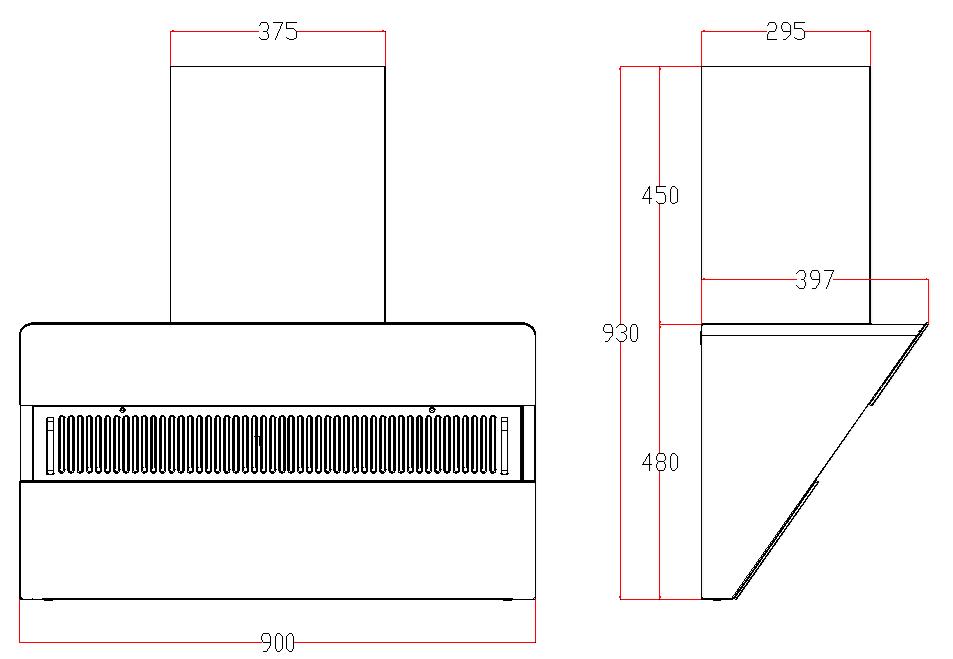 cabinet range hood