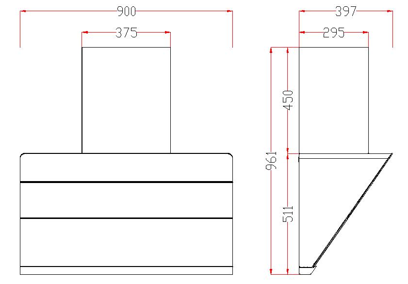 chimney range hood