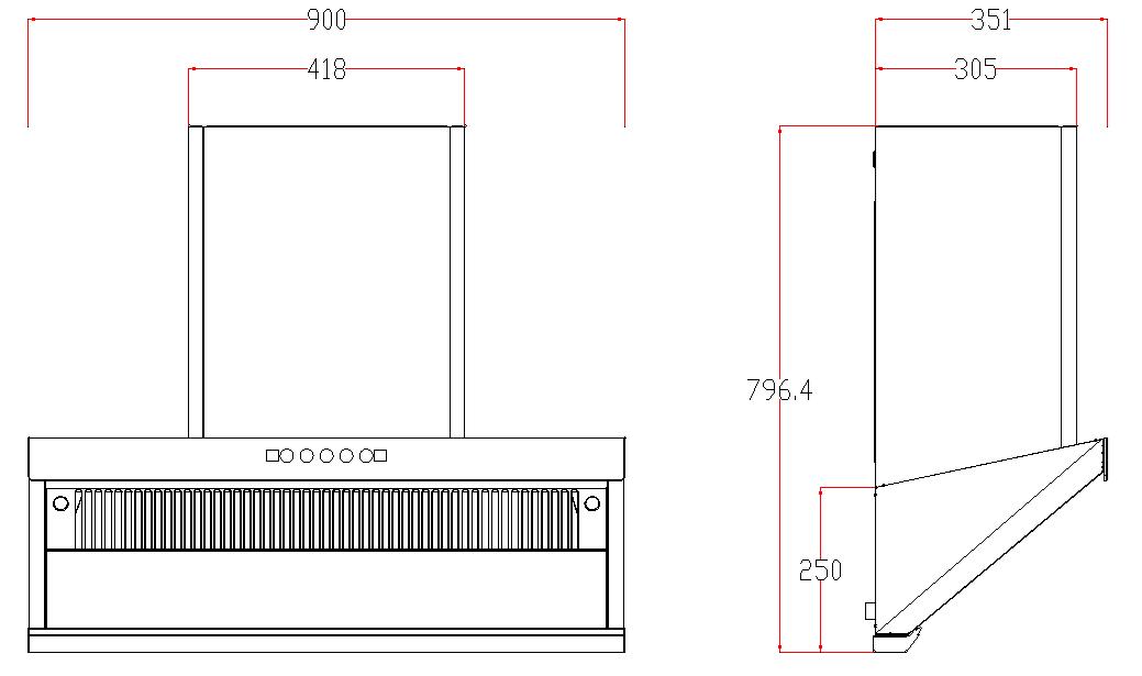 black range hood