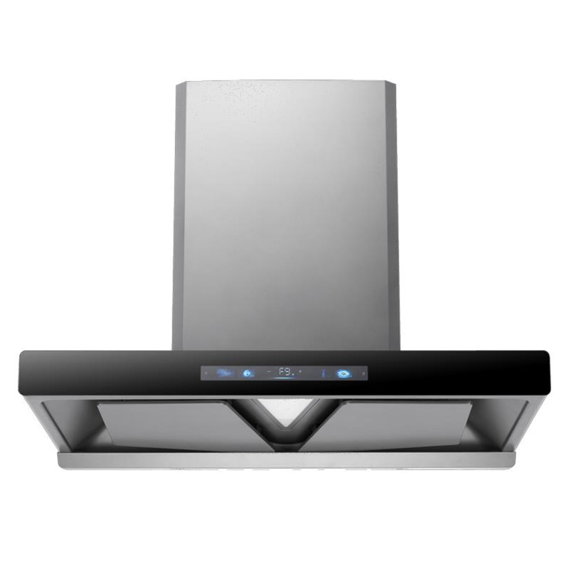 DC Frequency Conversion High Power Touch Screen T Shaped Range Hood