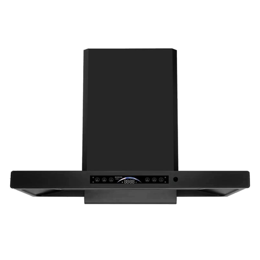 Stainless Steel Wall Mounted Exhaust Hood Black T Shape Range Hood