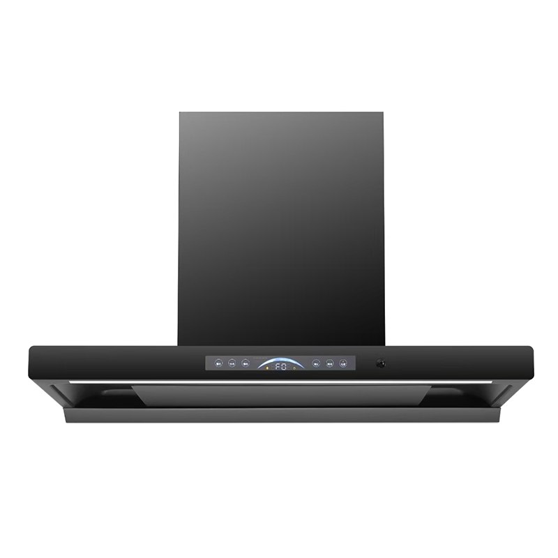 Modern Slim Range Hood With Crystal Screen For Restaurant Kitchen