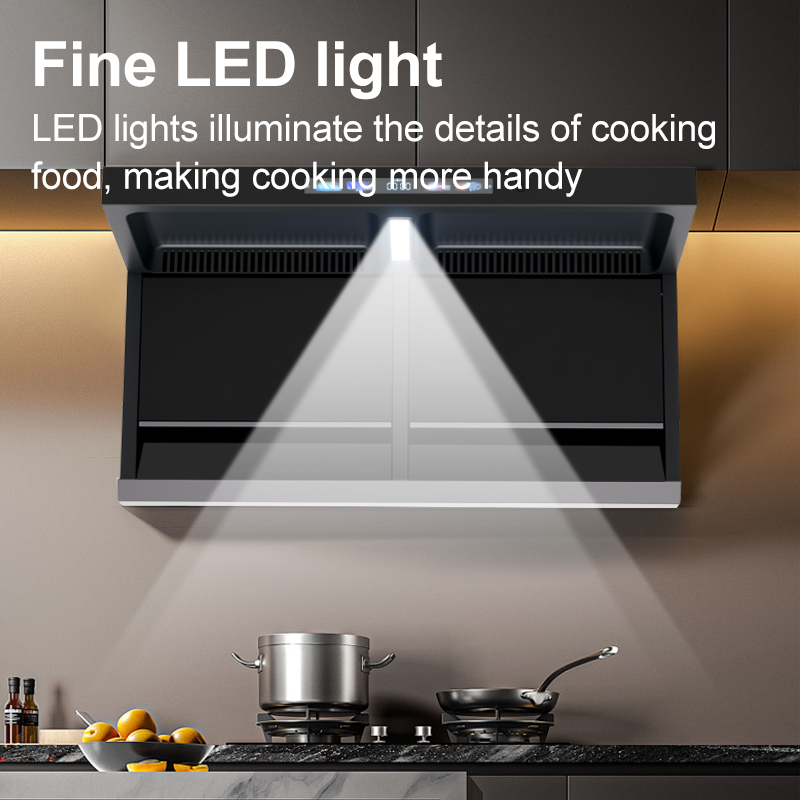 Wall Mounted Stainless Steel Electric Cooker Hood With Touch Control