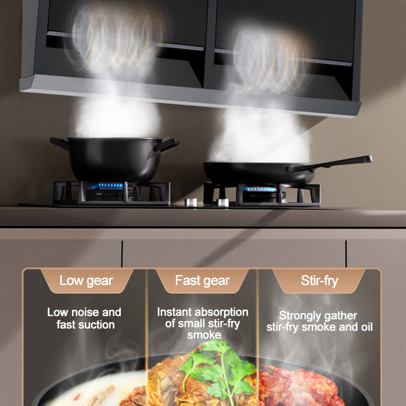 Wall Mounted Stainless Steel Electric Cooker Hood With Touch Control