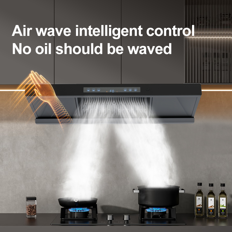 Wall Mounted High Power T Shaped Kitchen Chimney Range Hood