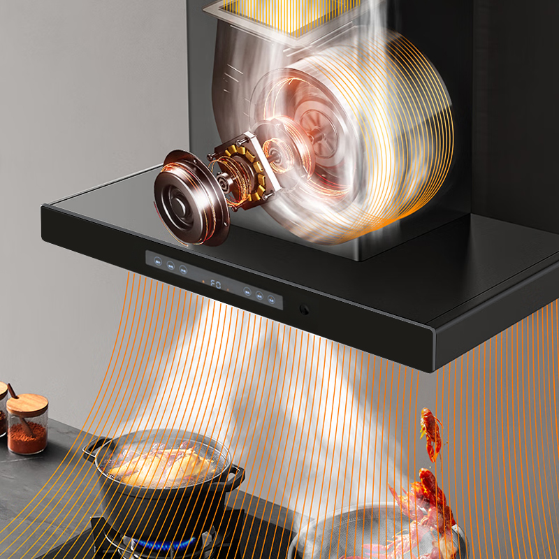 Wall Mounted High Power T Shaped Kitchen Chimney Range Hood