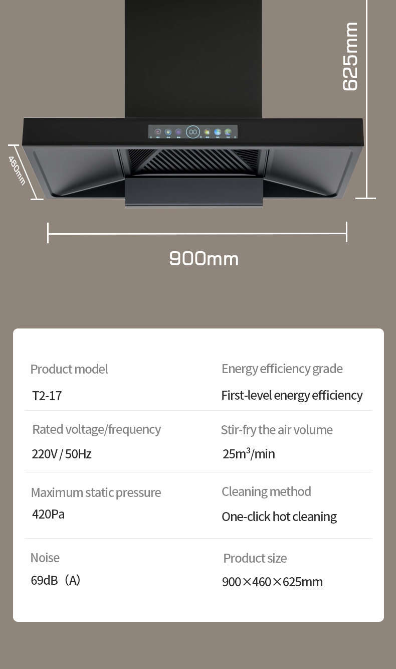 90cm range hood