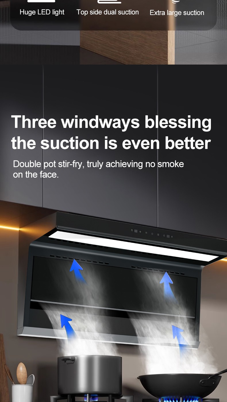 range hood with glass