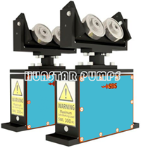 Tandem rotor centrifugal pumps