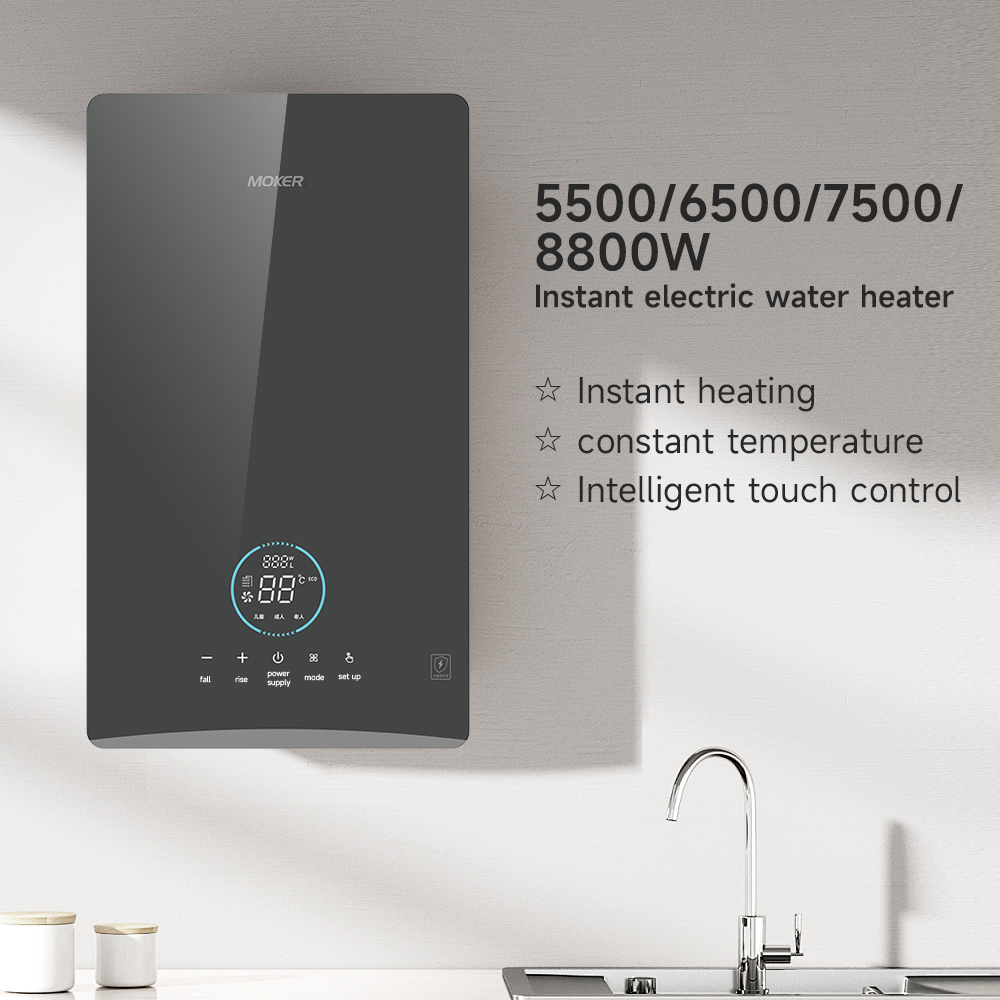 Instantaneous Electric Water Heater With Touch Display For Bathroom