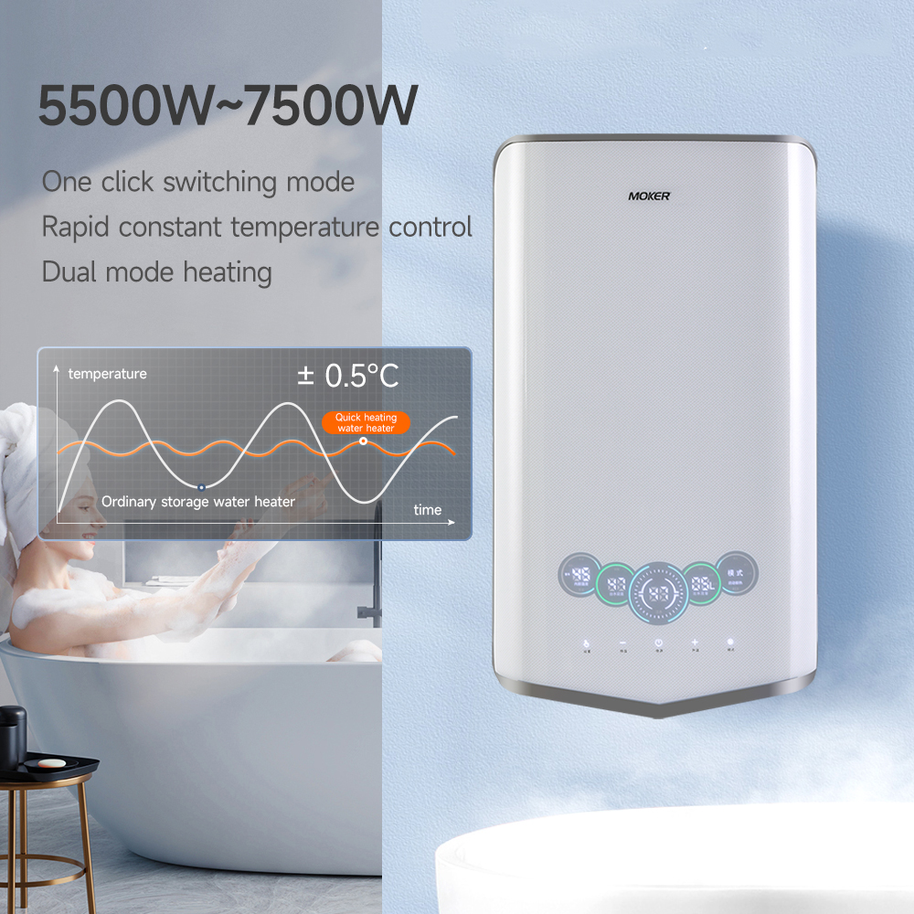 Instant Storage Water Heater With Voice-controlled Touch Screen For Kitchen